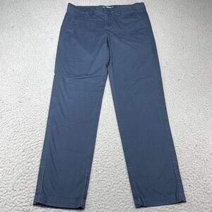 Vince Pants Womens 6 Blue Stretch Twill Chino Straight Leg Casual Work Office